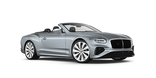 Bentley Melbourne New Bentley Continental GTC convertible front three quarters in Silverlake paint